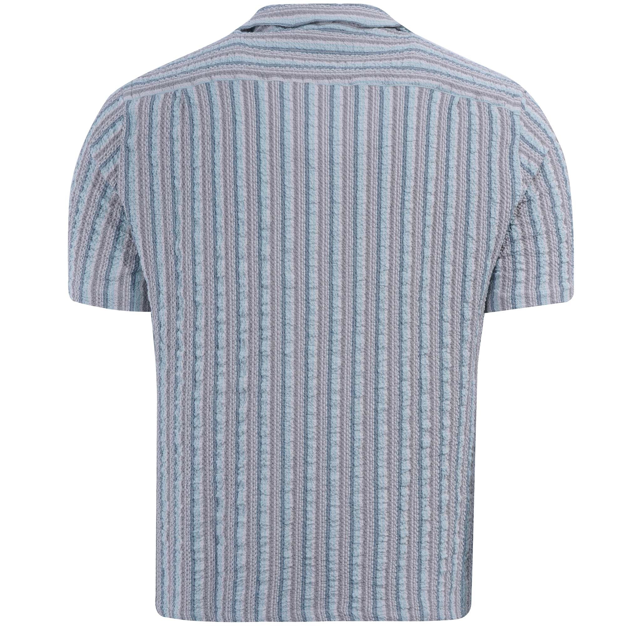 Rugged Stripe Shirt - Blue/Brown/White