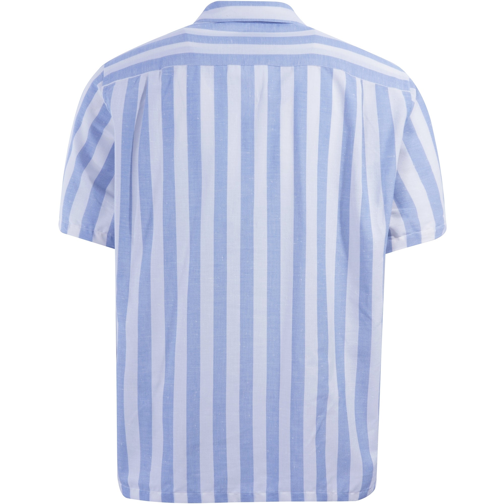 Portuguese Flannel Bayon Donegal Shirt - Blue/White