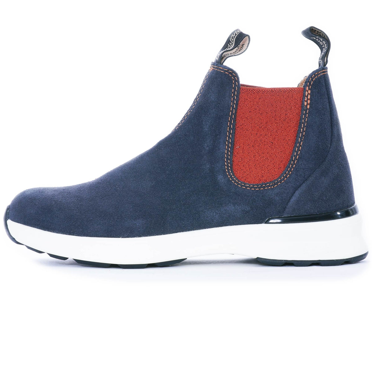 Blundstone Men\'s Navy Suede Orange Chelsea Boots The cold months don main image 4