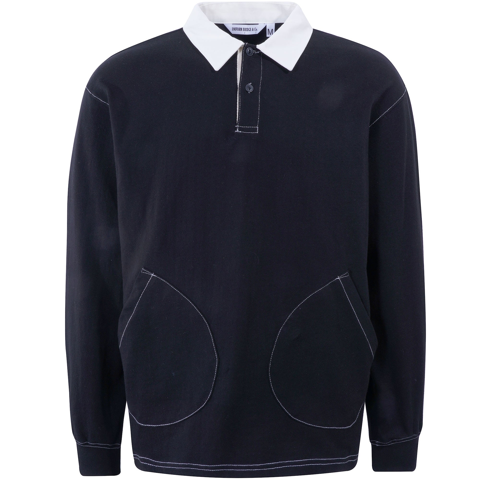 Uniform Bridge Pocket Stitch Polo Shirt - Black
