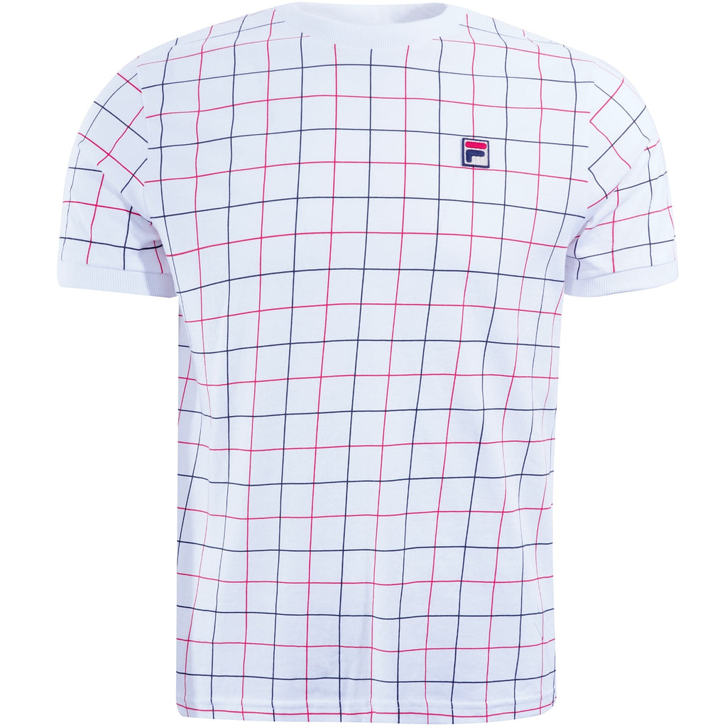 Fila Vintage Casbian Ringer T-Shirt - White