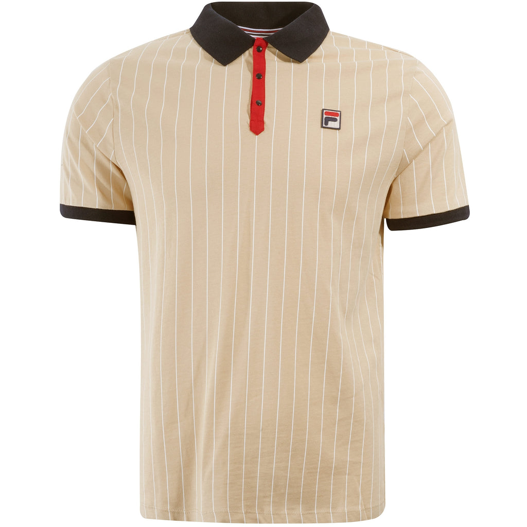 Fila Vintage BB1 Classic Vintage Striped Polo - Boulder