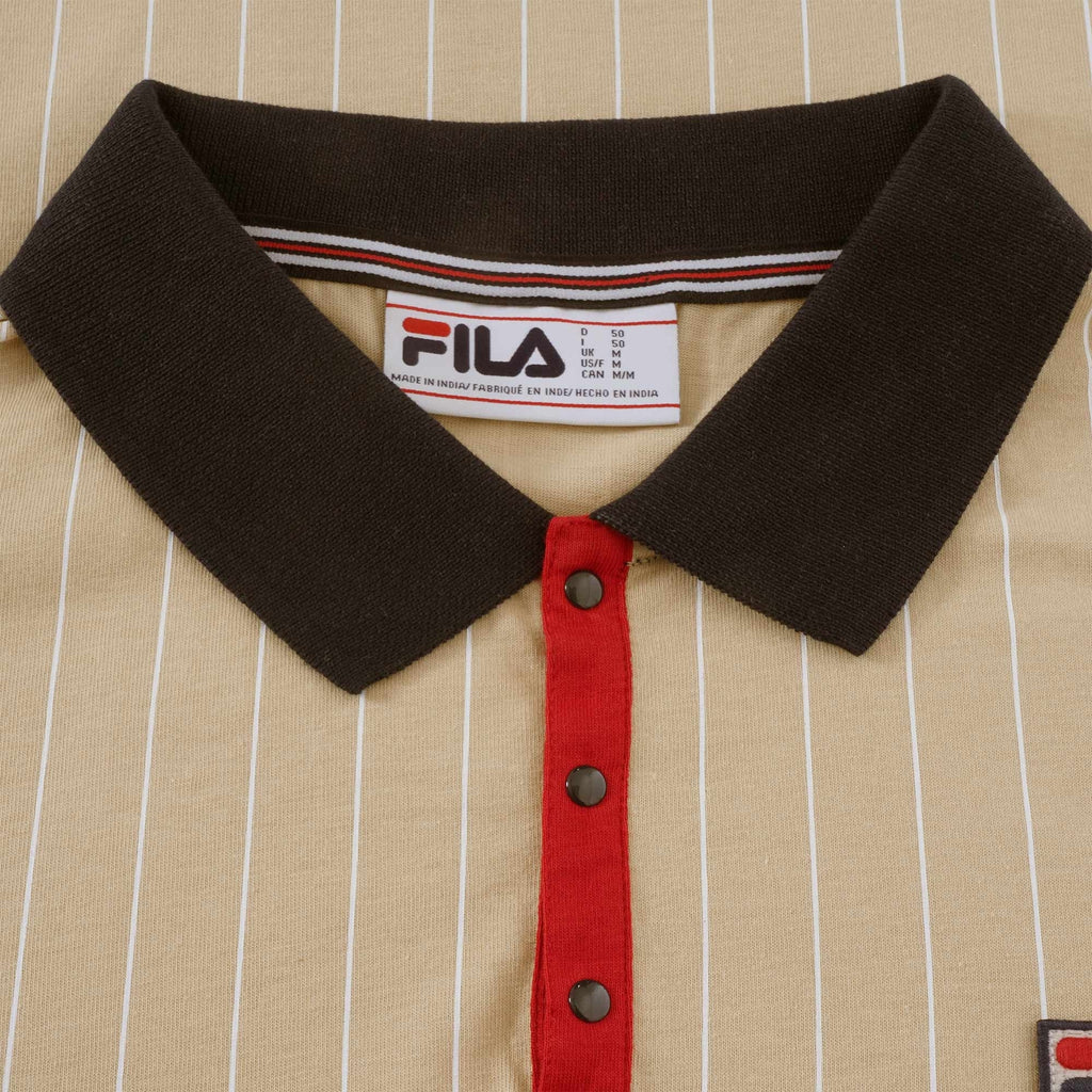 Fila Vintage BB1 Classic Vintage Striped Polo - Boulder