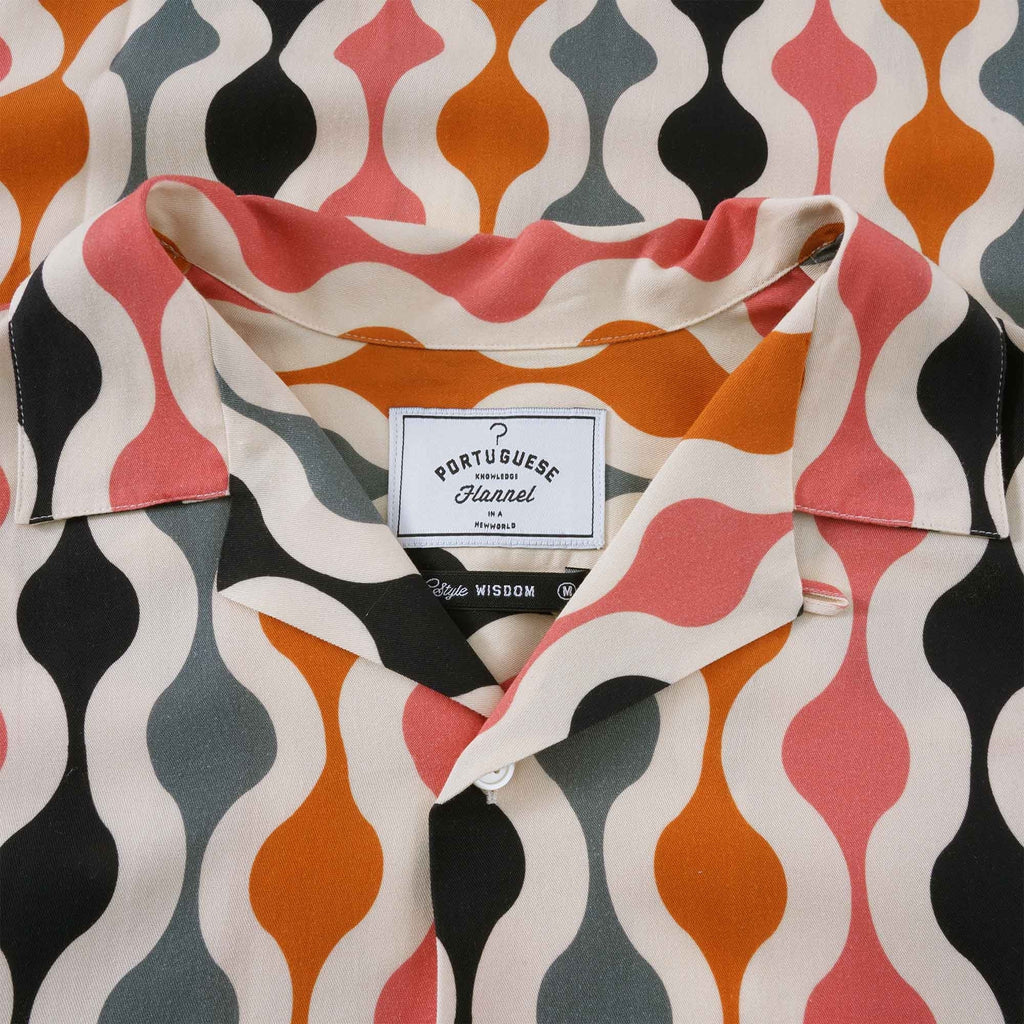 Portuguese Flannel Drop 2 Shirt - Pink/Orange/Black/Grey
