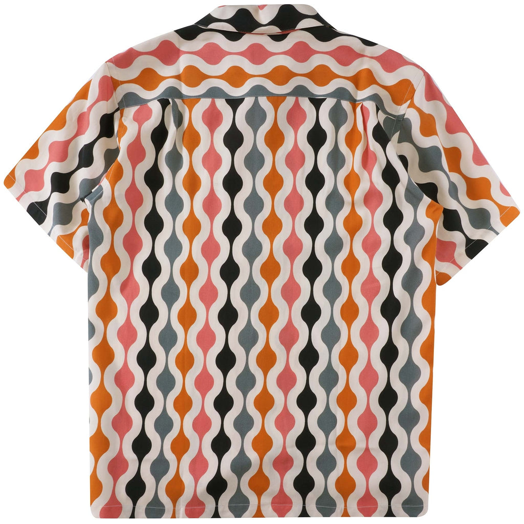 Portuguese Flannel Drop 2 Shirt - Pink/Orange/Black/Grey