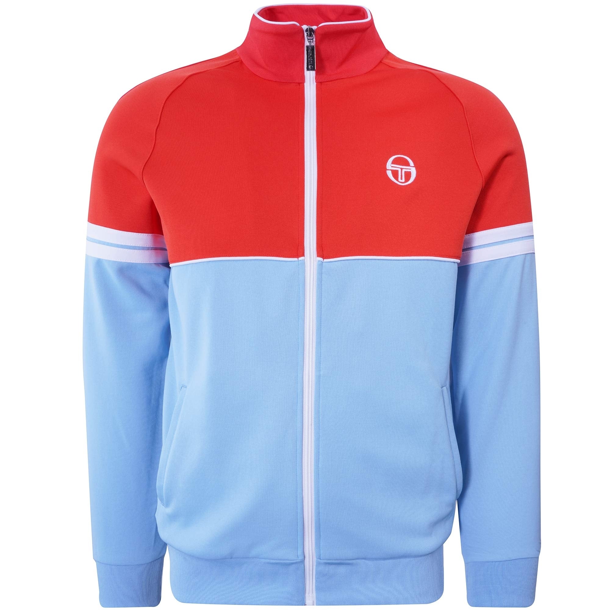 Sergio Tacchini Orion Track Top - Airy Blue/Grenadine
