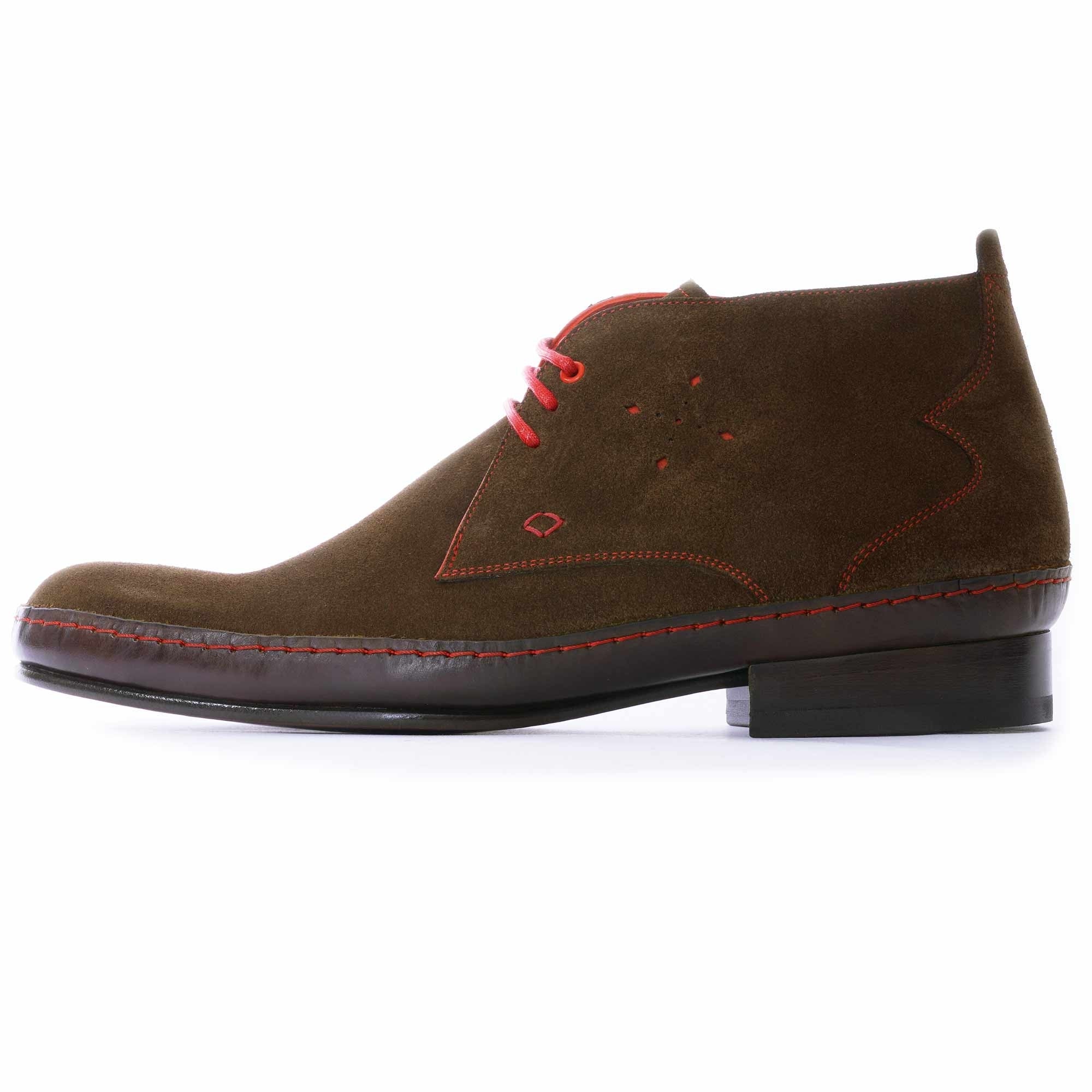 Jeffery West Jimmy Modernist Chukka Boot - Chocolate Suede