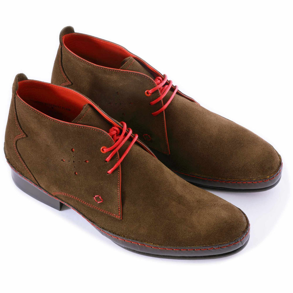 Jeffery West Jimmy Modernist Chukka Boot - Chocolate Suede