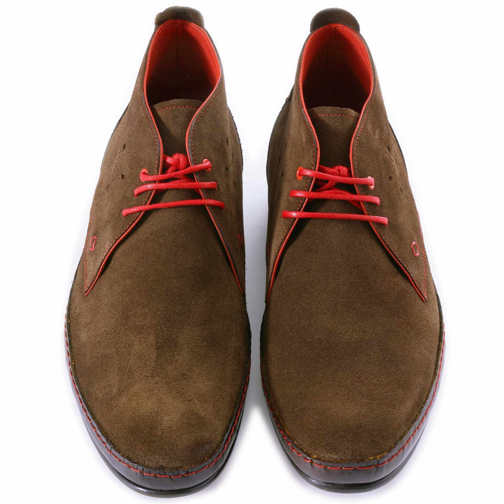Jeffery West Jimmy Modernist Chukka Boot - Chocolate Suede