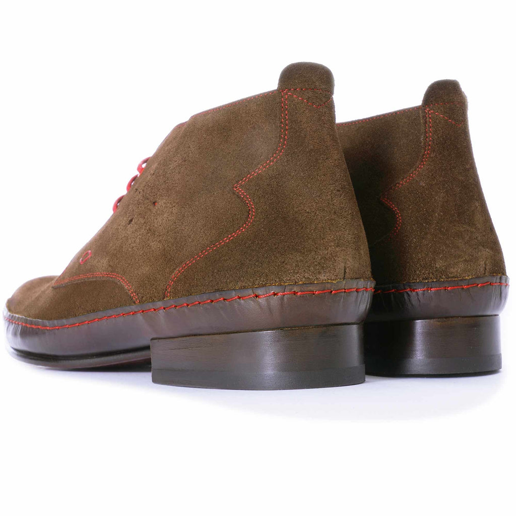 Jeffery West Jimmy Modernist Chukka Boot - Chocolate Suede