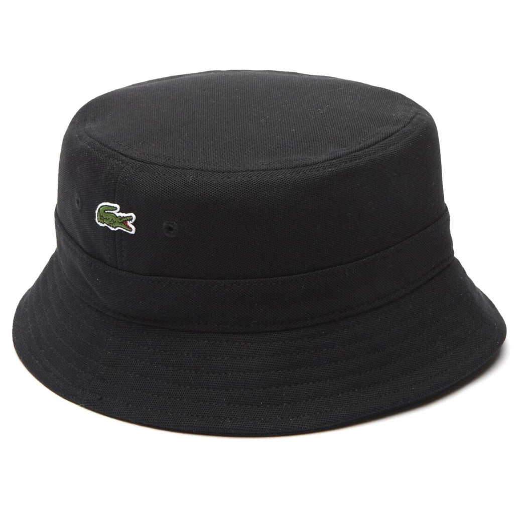 Lacoste Cotton Bucket Hat - Black