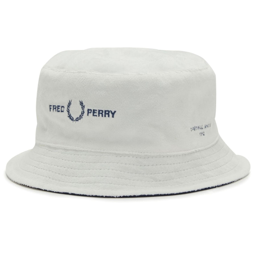Fred Perry Reversible Bucket Hat - Snow White