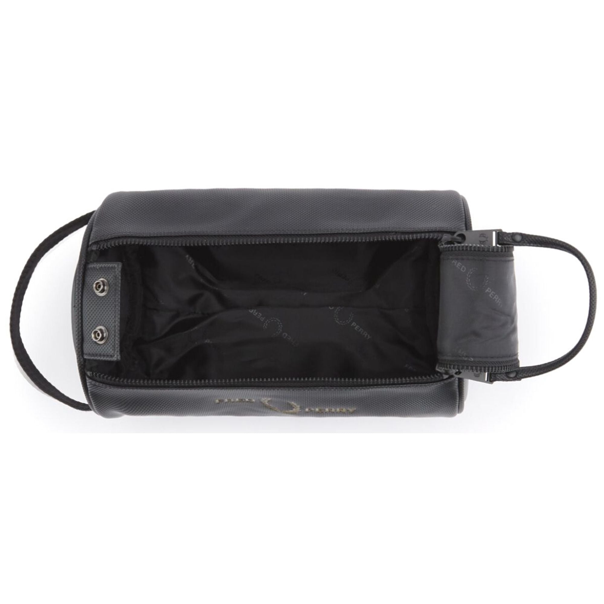 Fred Perry Piqu Textured Wash Bag - Black