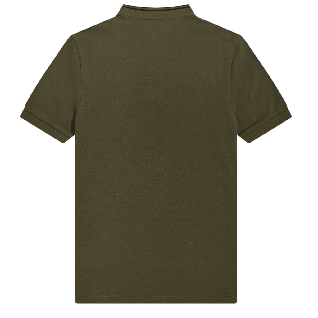 Fred Perry M4 Bomber Collar Polo Shirt - Military Green
