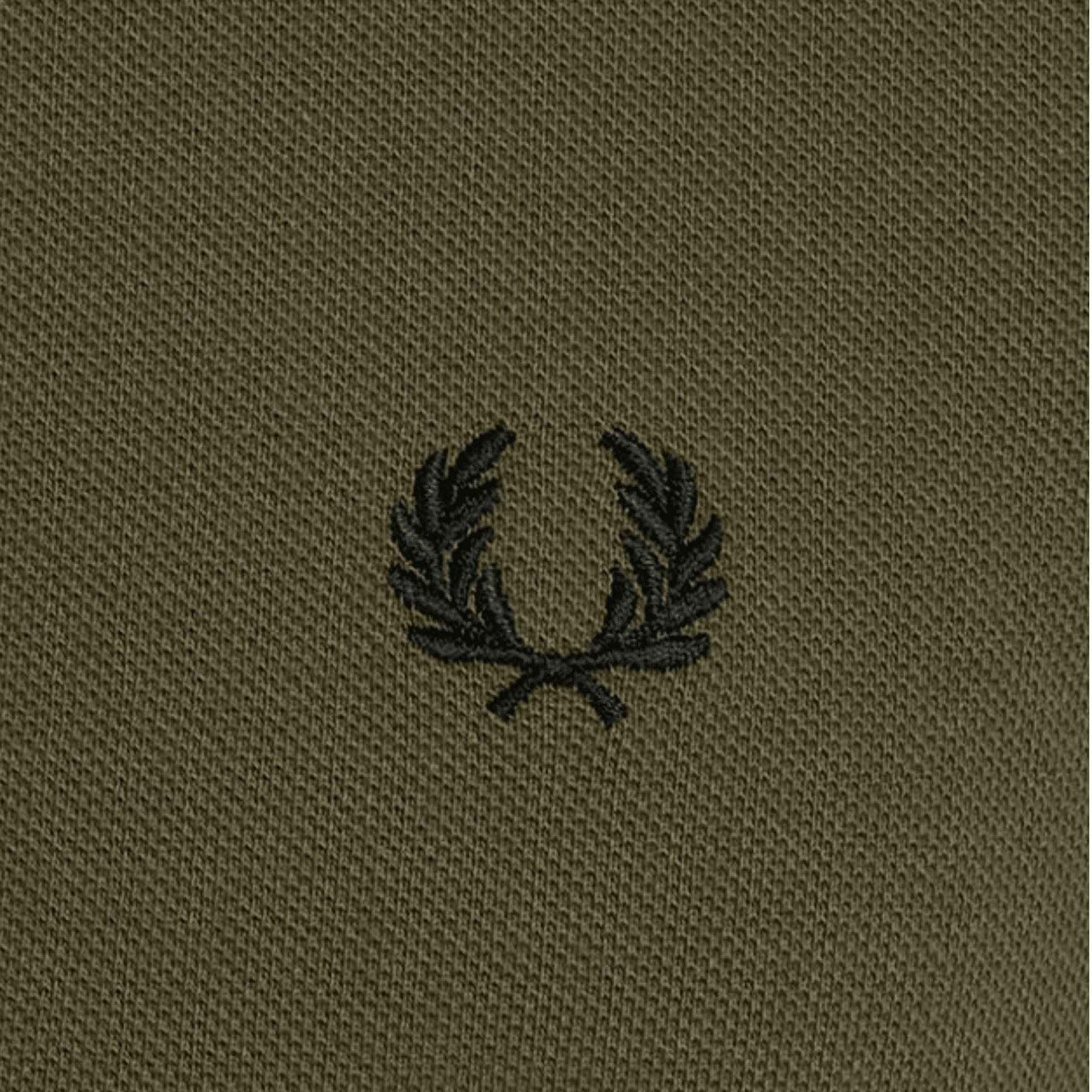 Fred Perry M4 Bomber Collar Polo Shirt - Military Green