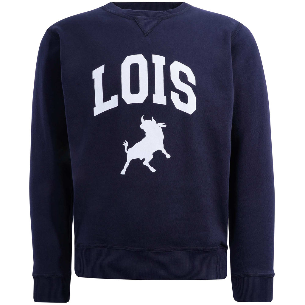 Lois Jeans Felpa Special Varsity Sweatshirt- Navy