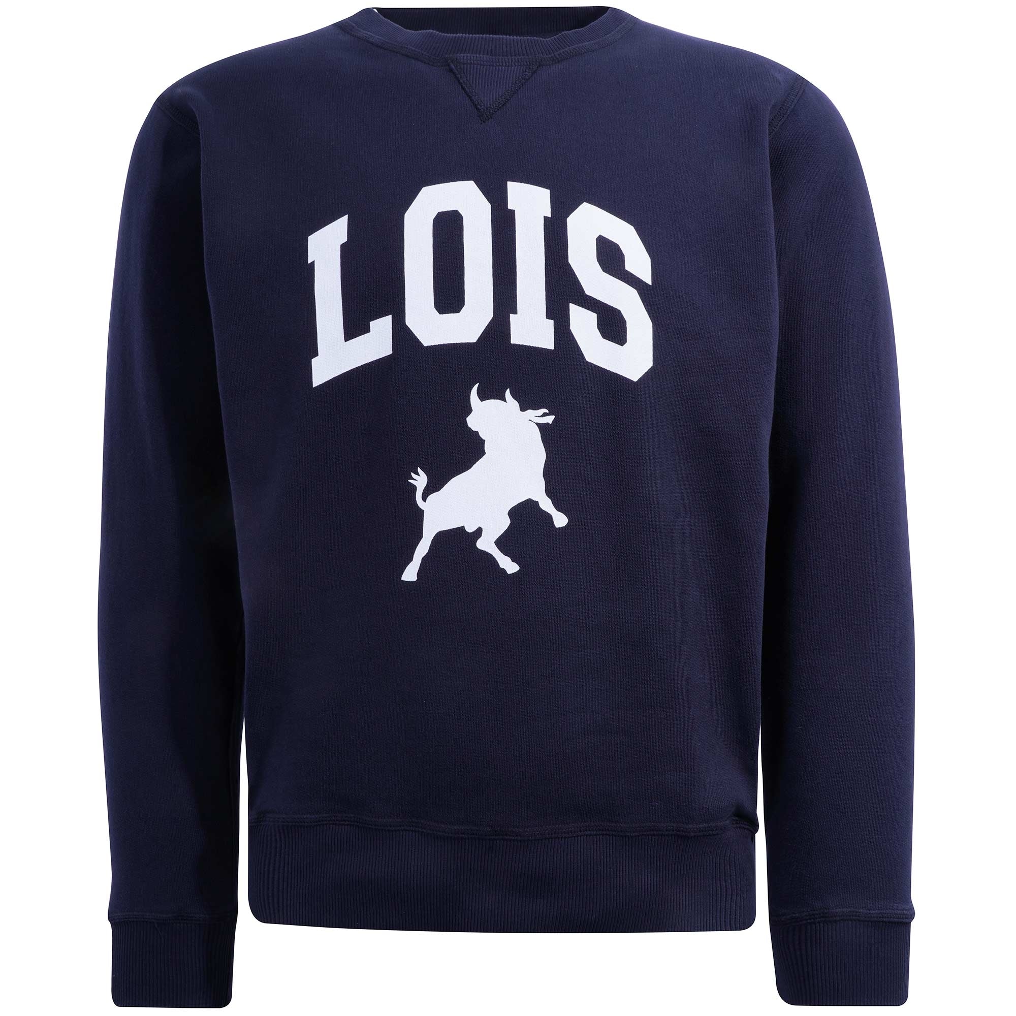 Lois Jeans Felpa Special Varsity Sweatshirt- Navy