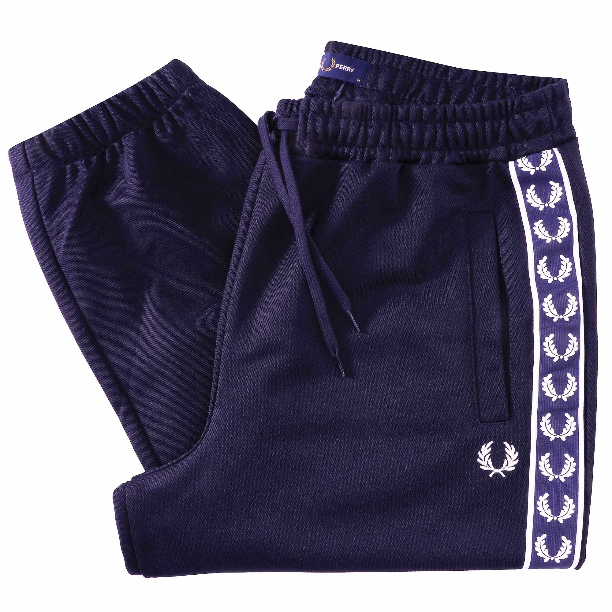 Fred Perry Panelled Taped Track Pants - Navy
