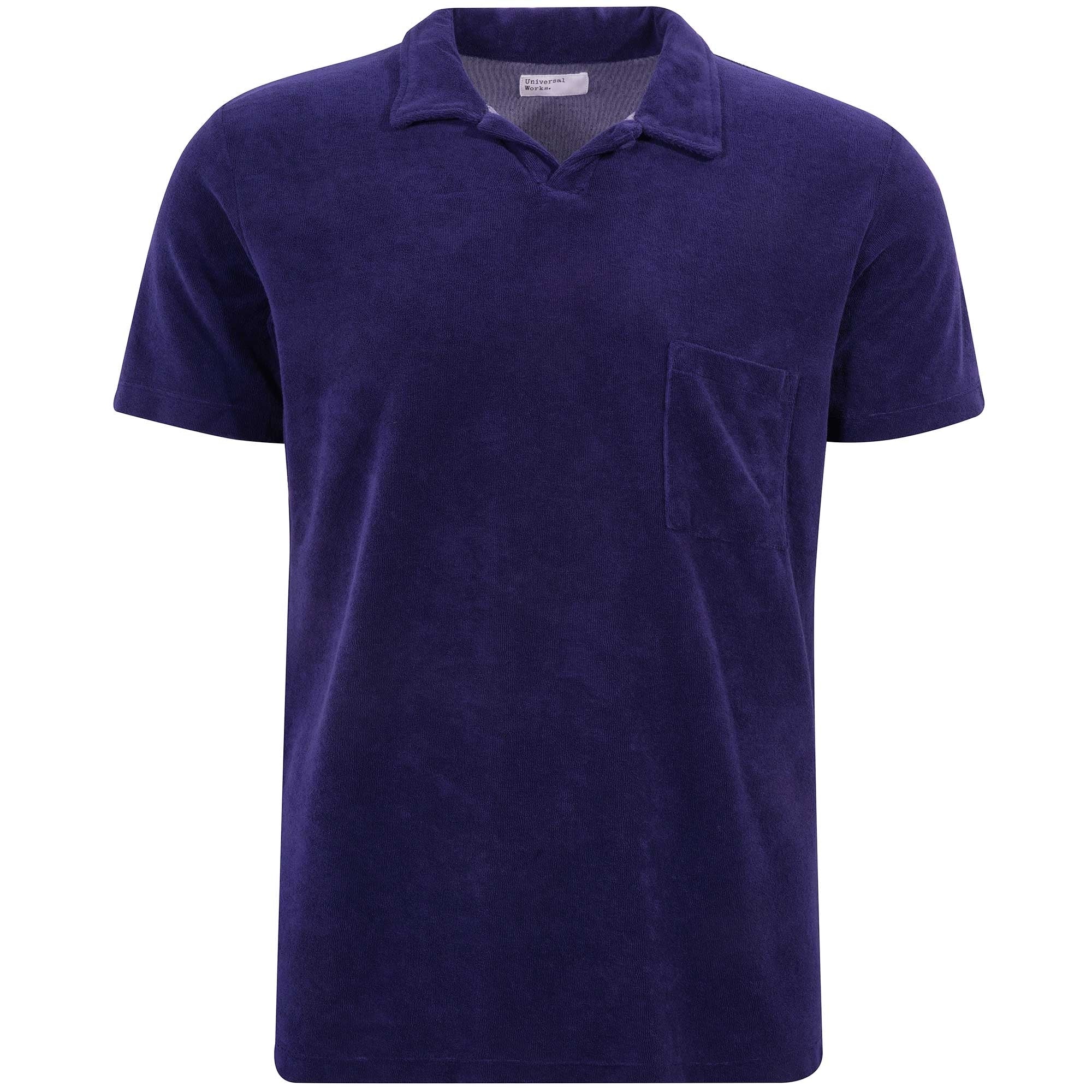 Universal Works Vacation Polo Shirt - Ink Blue