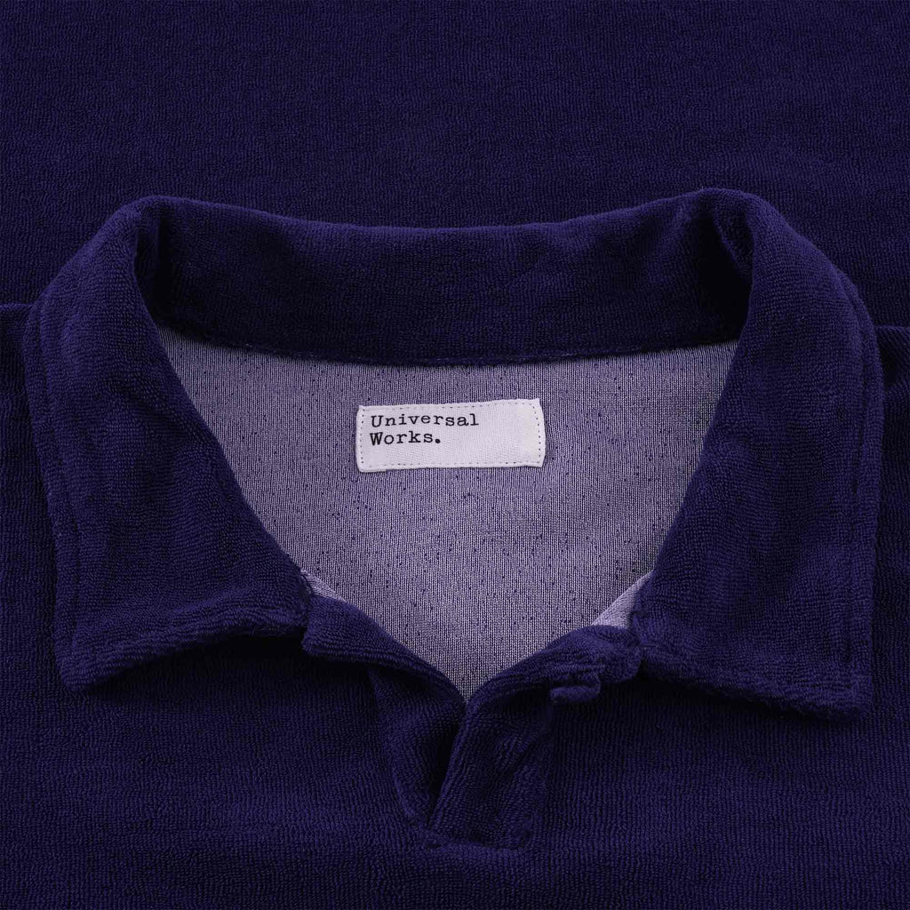 Universal Works Vacation Polo Shirt - Ink Blue