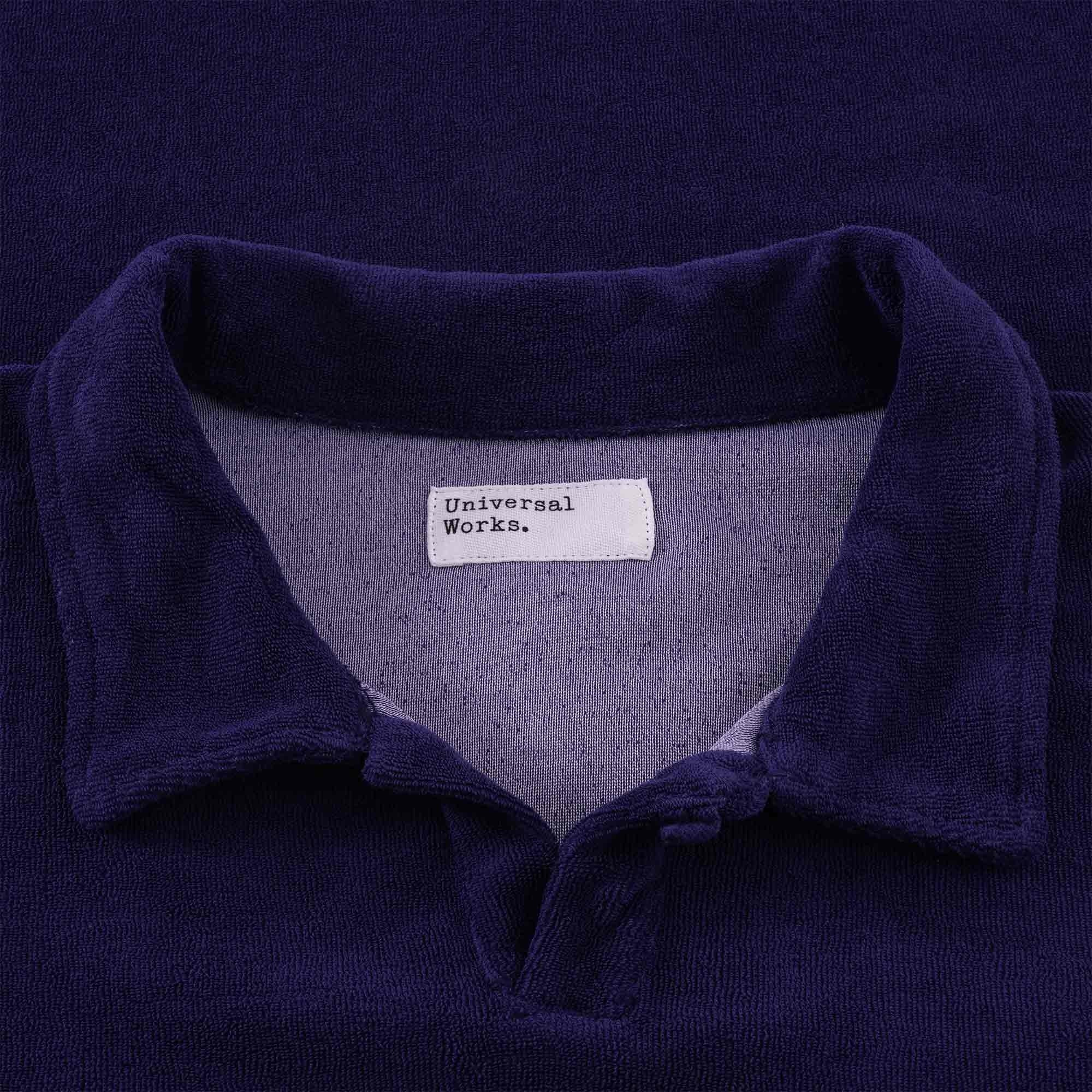 Universal Works Vacation Polo Shirt - Ink Blue