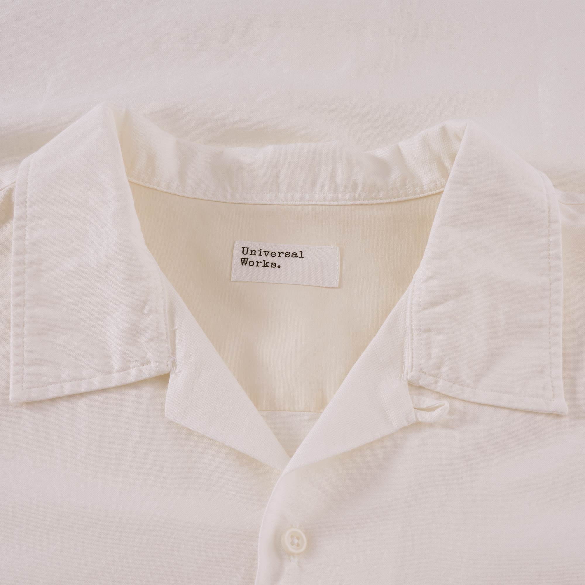 Universal Works Camp Shirt - Ecru Oxford