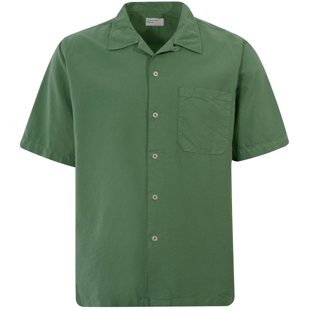 Universal Works Camp Shirt - Green Oxford