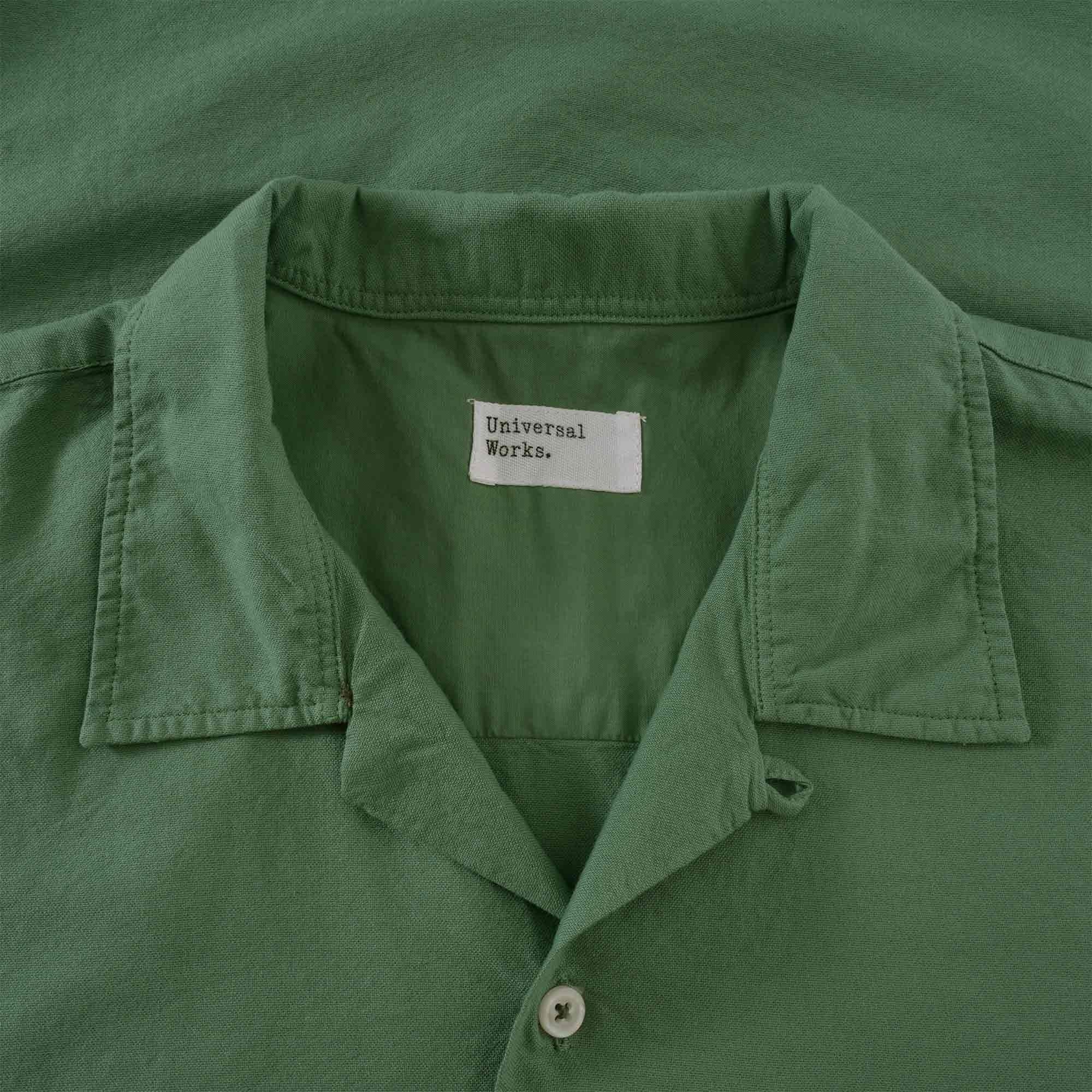 Universal Works Camp Shirt - Green Oxford