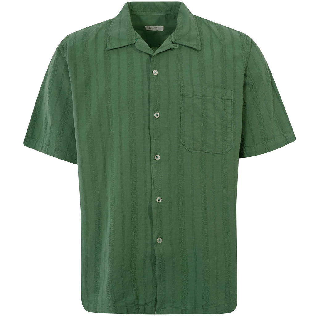 Universal Works Camp Shirt - Green Flag Self