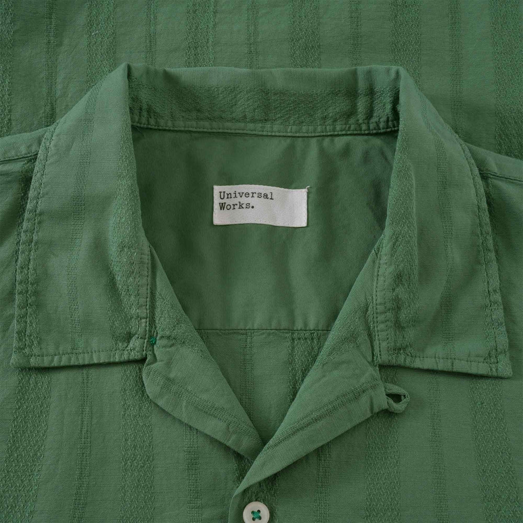 Universal Works Camp Shirt - Green Flag Self