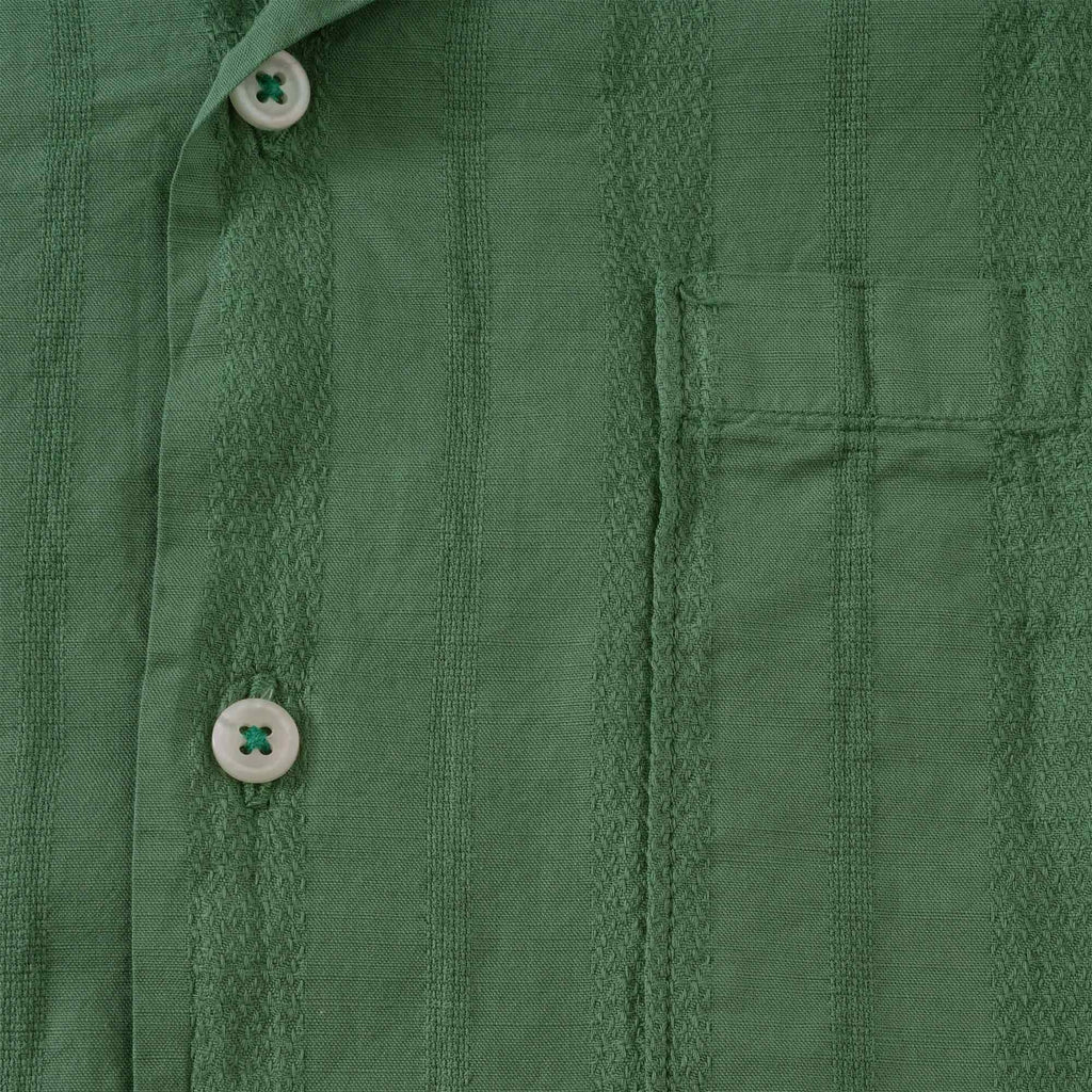 Universal Works Camp Shirt - Green Flag Self