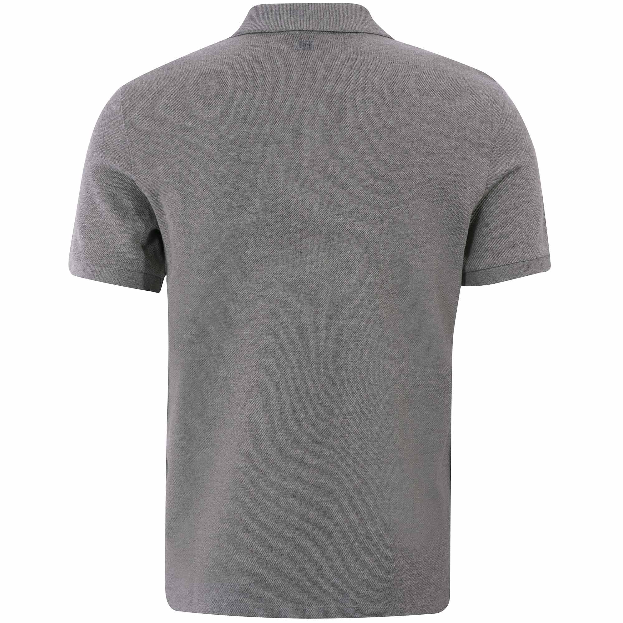 AMI Ami De Coeur Polo Shirt - Heather Grey