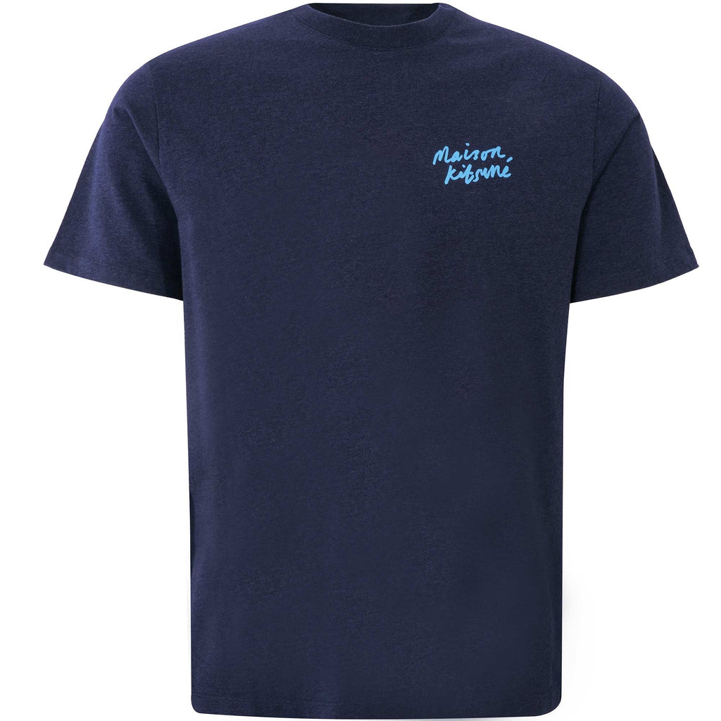 Mini Handwriting Classic T-Shirt - Navy Melange