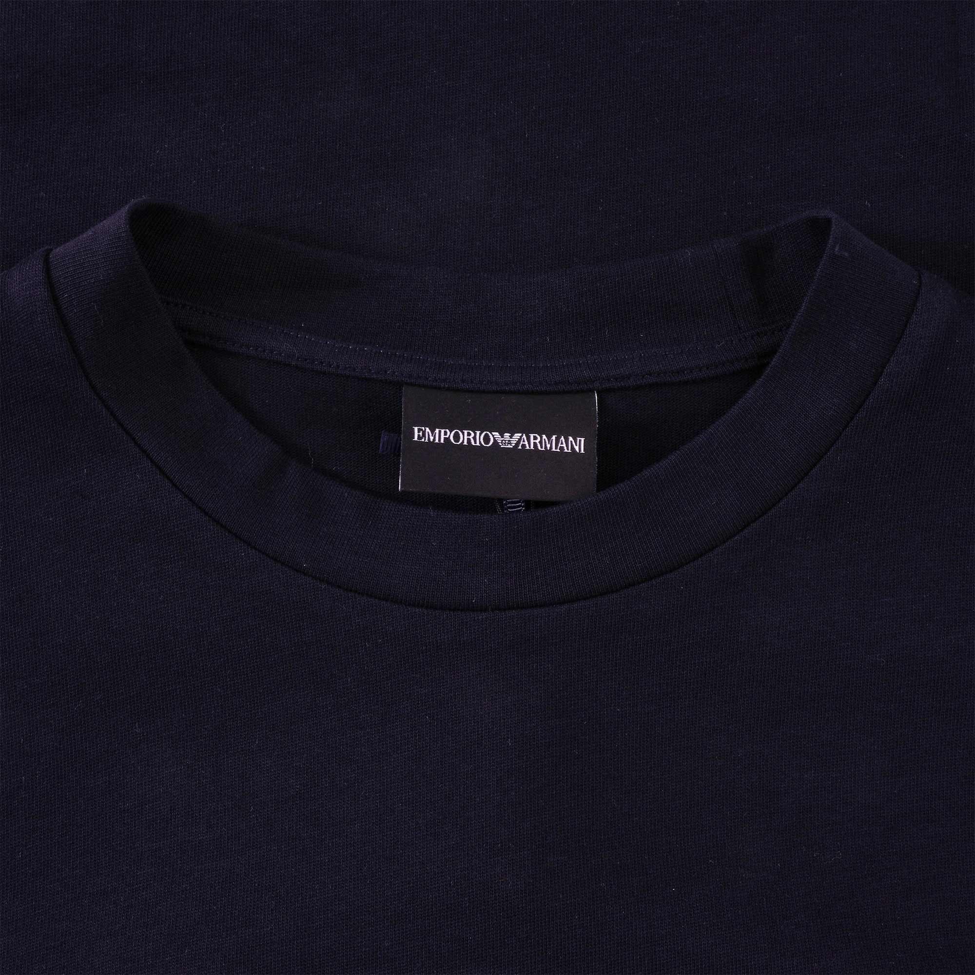 Cartoon Eagle Patch T-Shirt - Black