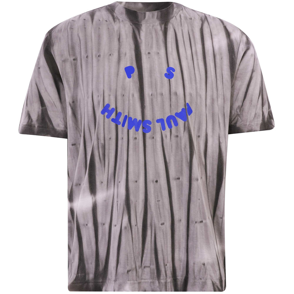 Paul Smith Tie-Dye 'Happy' T-Shirt - Black