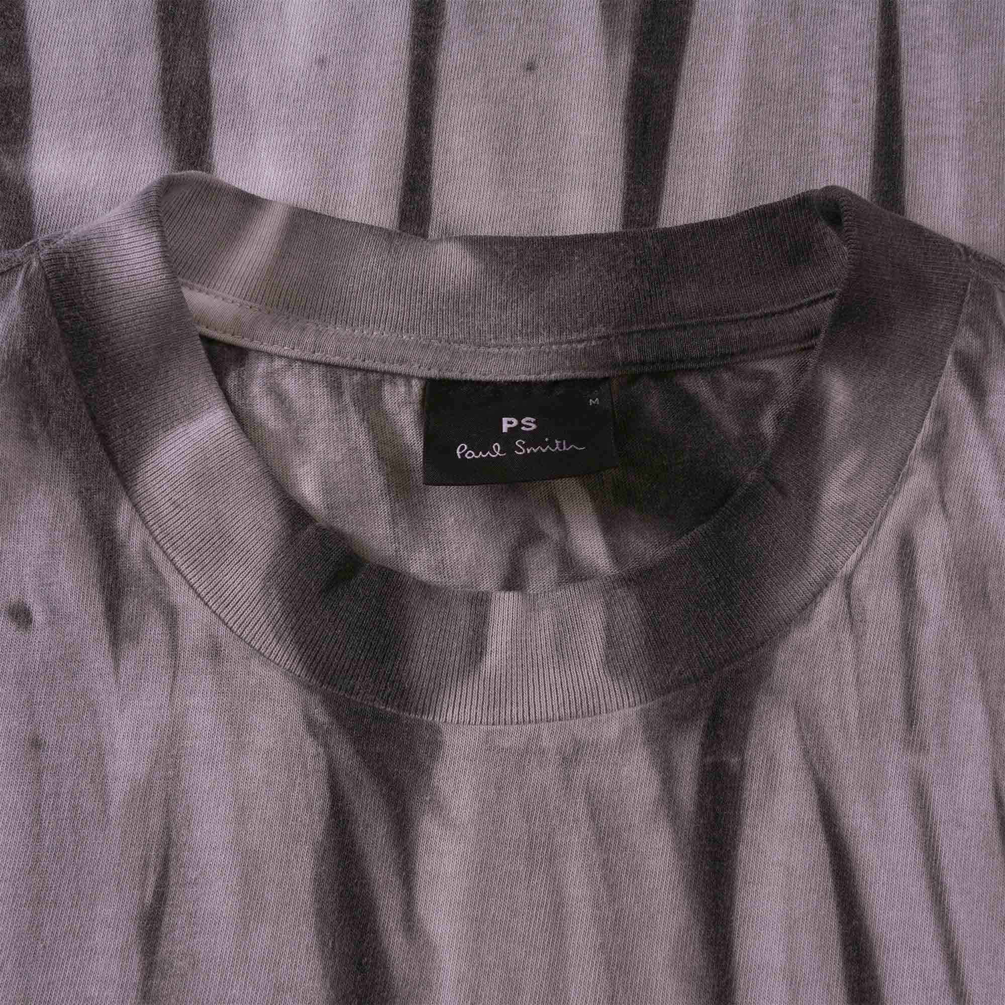 Paul Smith Tie-Dye 'Happy' T-Shirt - Black