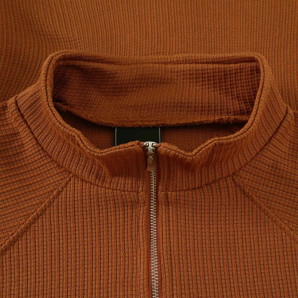 FrizmWORKS Cosy Half-Zip Knit - Brick