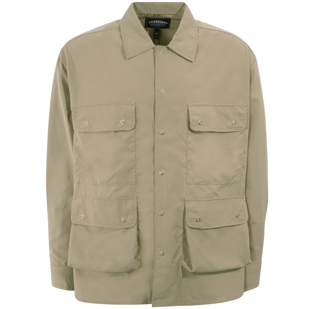FrizmWORKS Multi Pocket Shirt Jacket - Beige