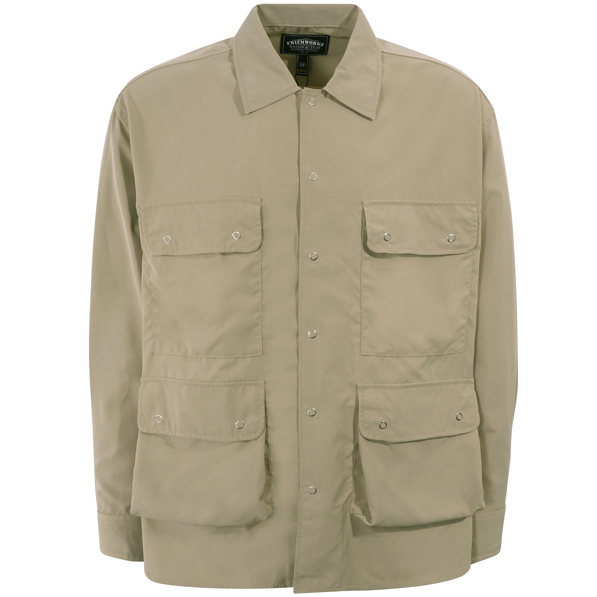 FrizmWORKS Multi Pocket Shirt Jacket - Beige