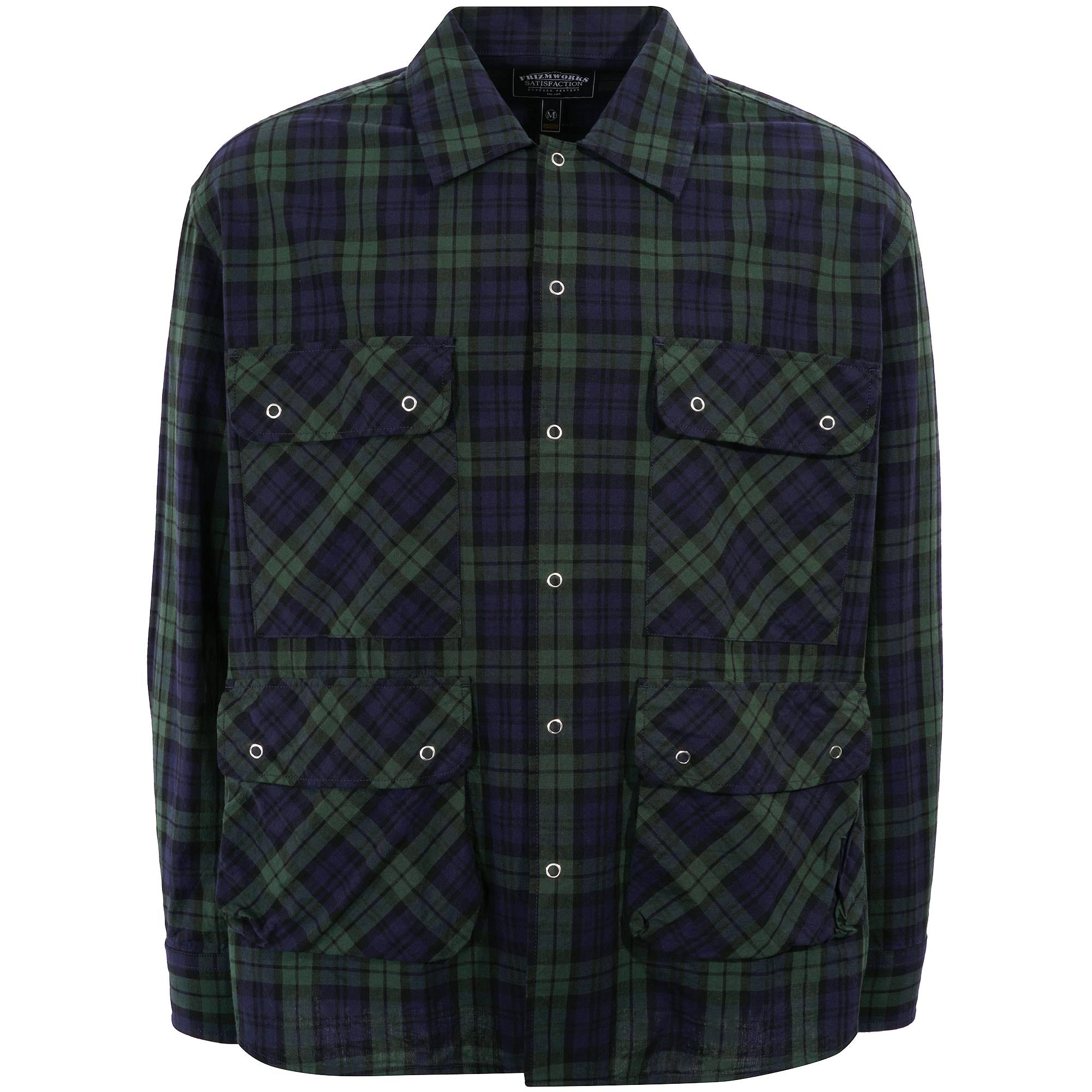 FrizmWORKS Multi Pocket Shirt Jacket - Black Watch