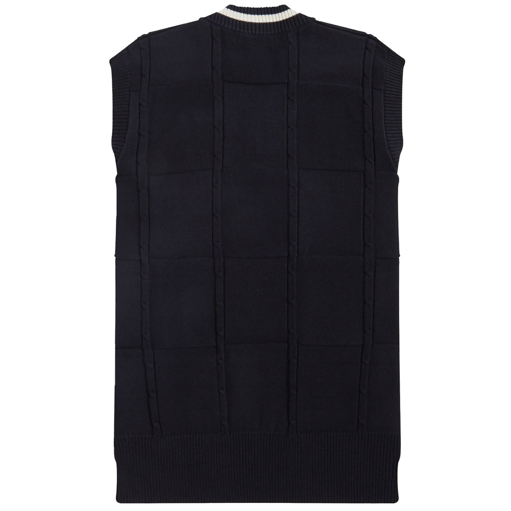 Fred Perry Cable Knit Tank - Black