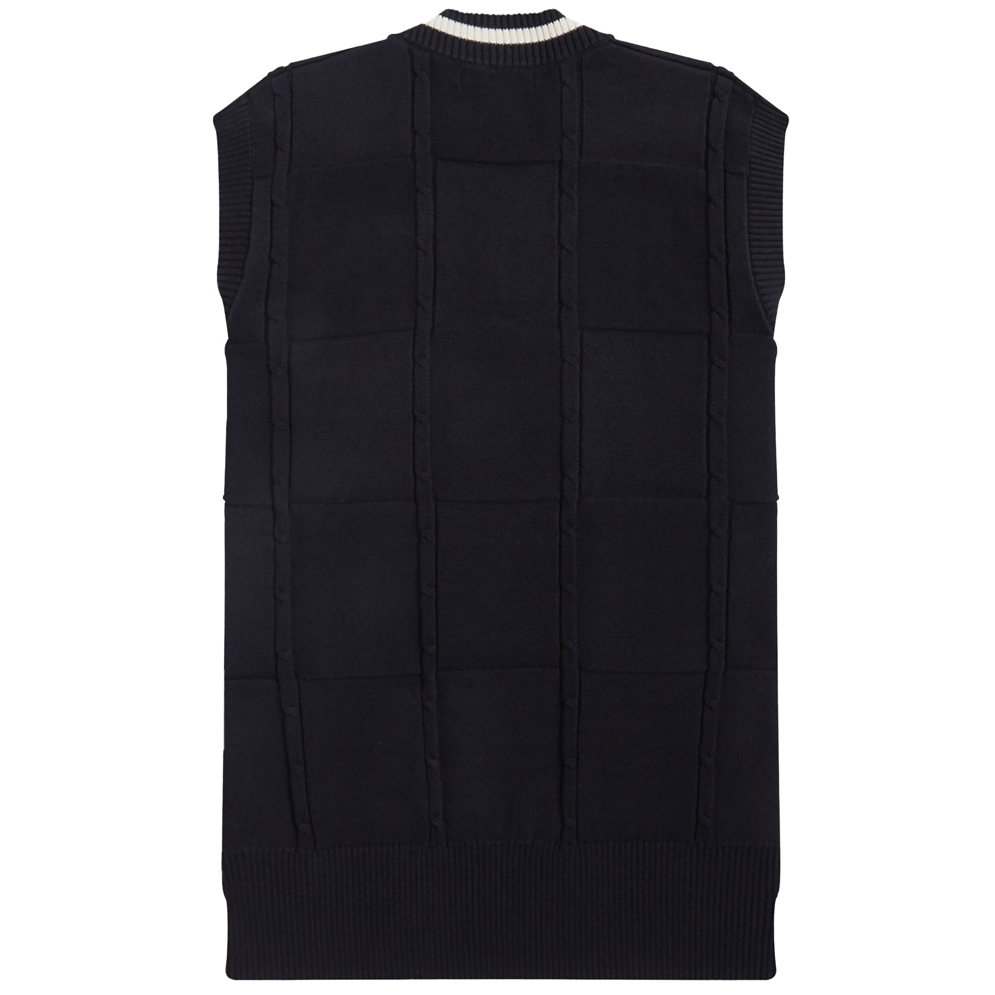 Fred Perry Cable Knit Tank - Black