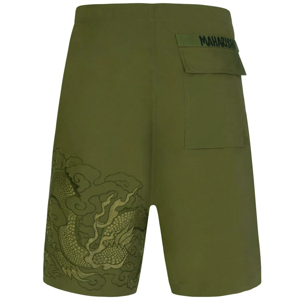 Maharishi Tibetan Dragon U.S. Snoshorts - Olive