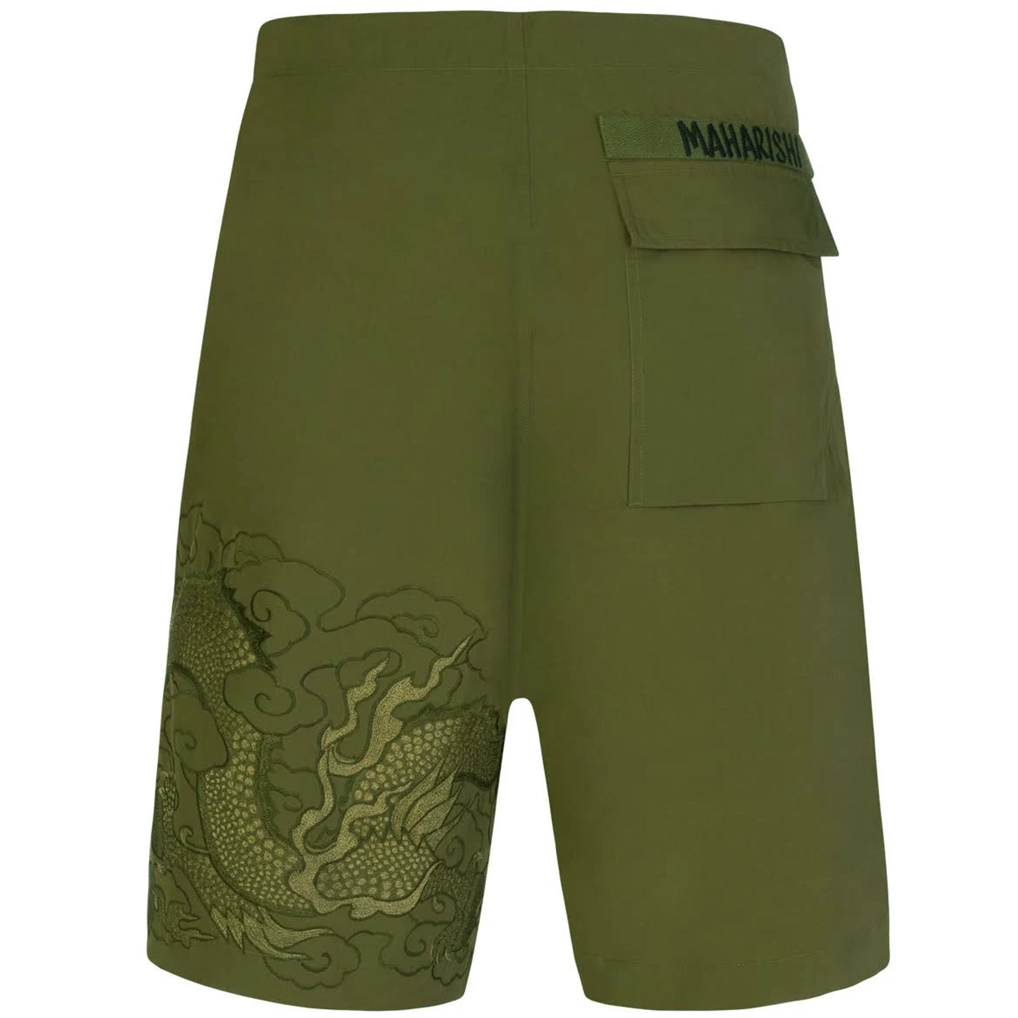 Maharishi Tibetan Dragon U.S. Snoshorts - Olive