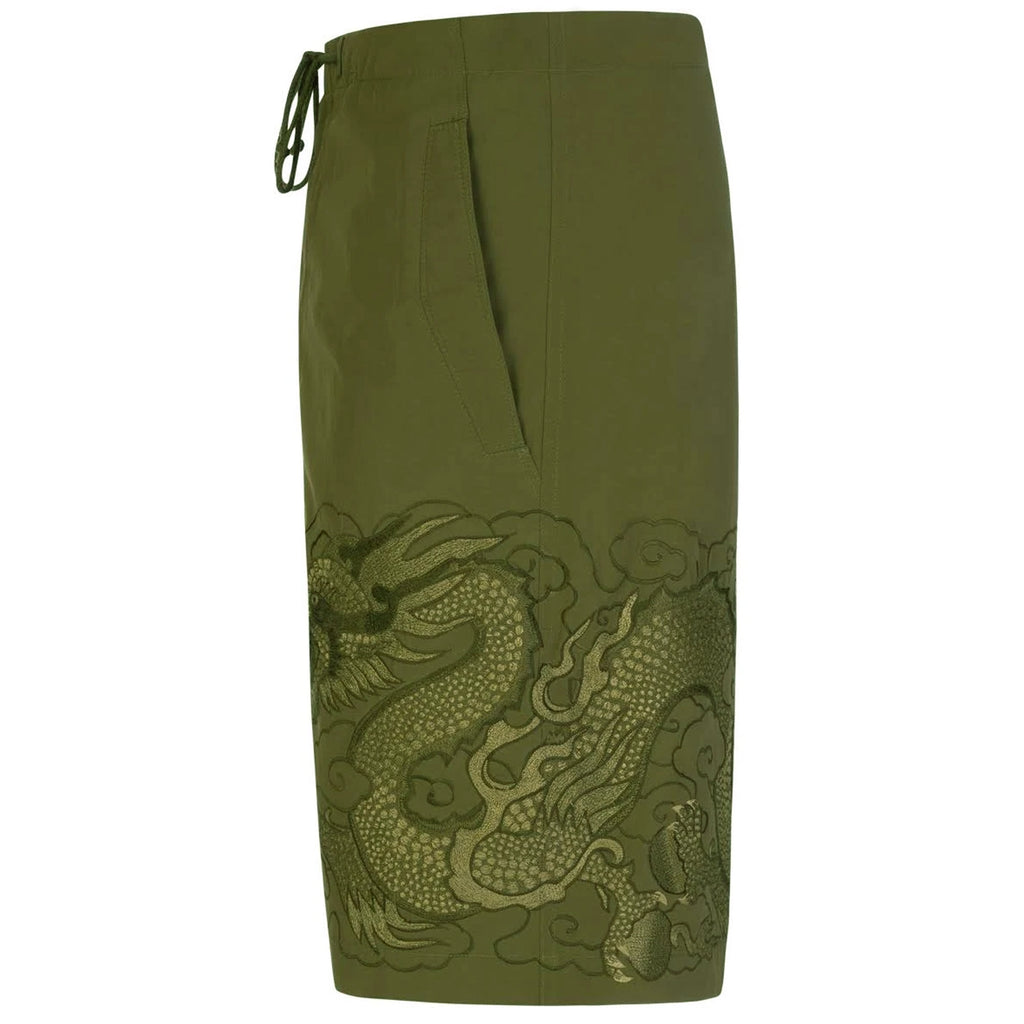 Maharishi Tibetan Dragon U.S. Snoshorts - Olive