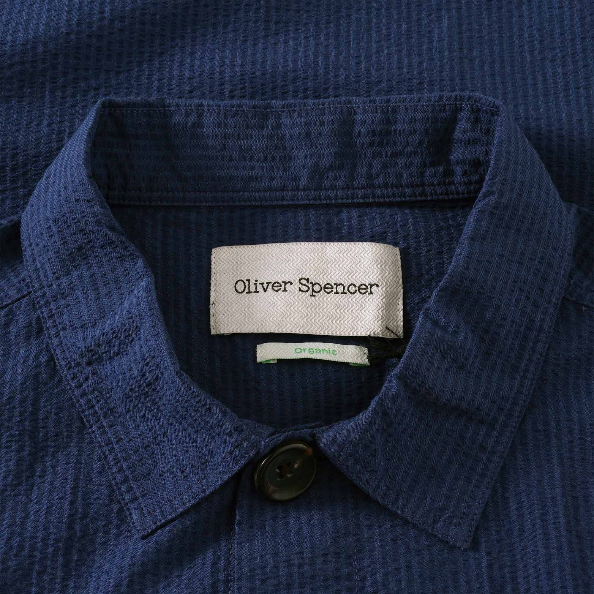 Oliver Spencer Hockney Shirt Jacket - Newlyn Blue