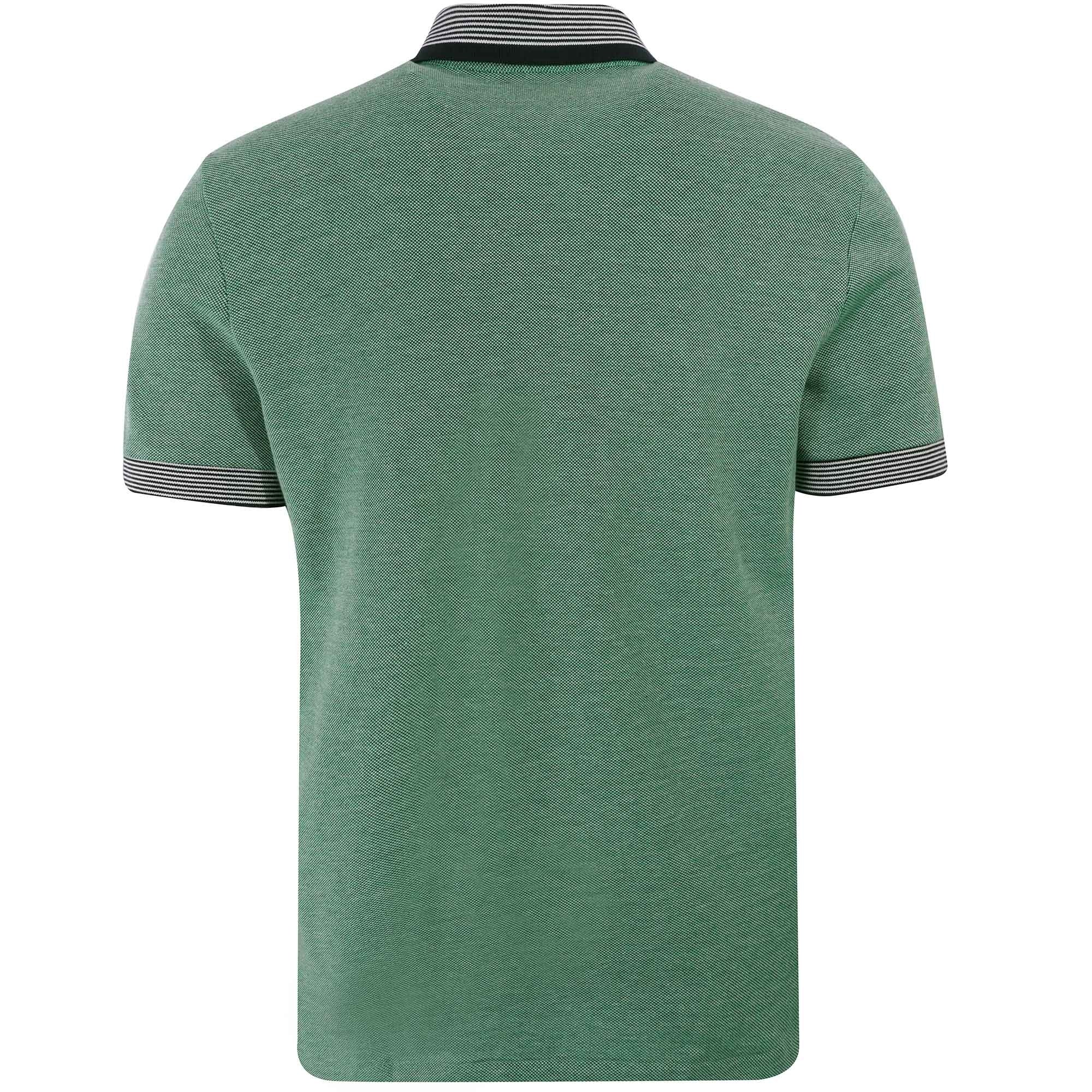 Lacoste Striped Cotton Polo Shirt - Green