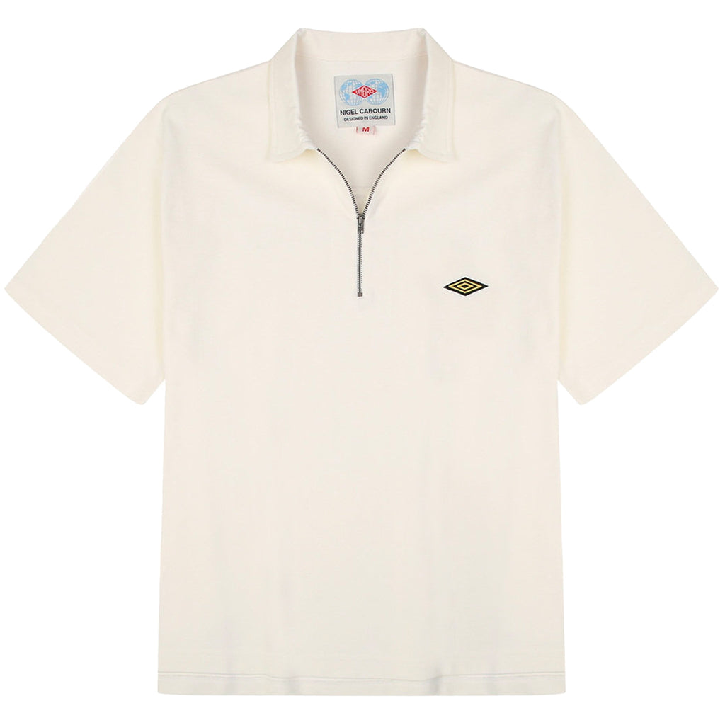 Nigel Cabourn x Umbro Half Zip Polo - Off-White