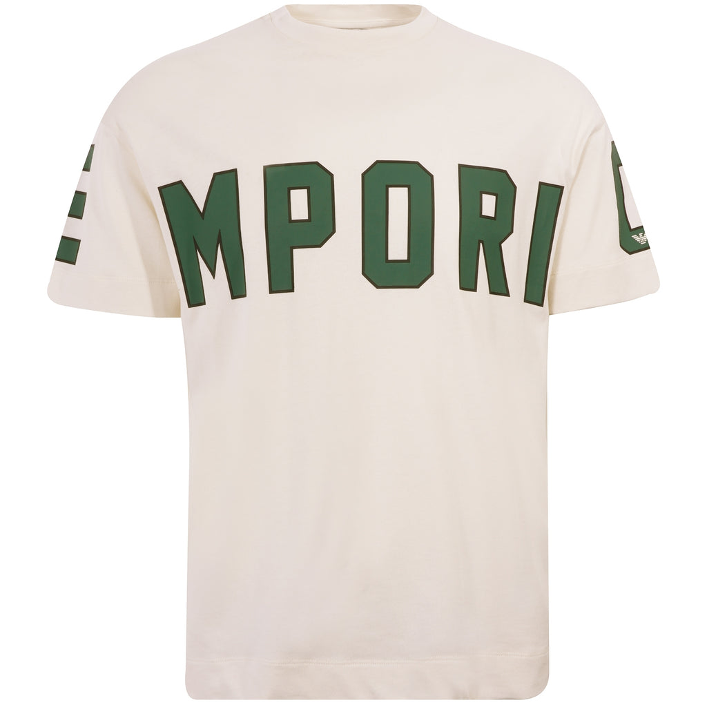 Emporio Armani Heavy Jersey T-Shirt - Vanilla