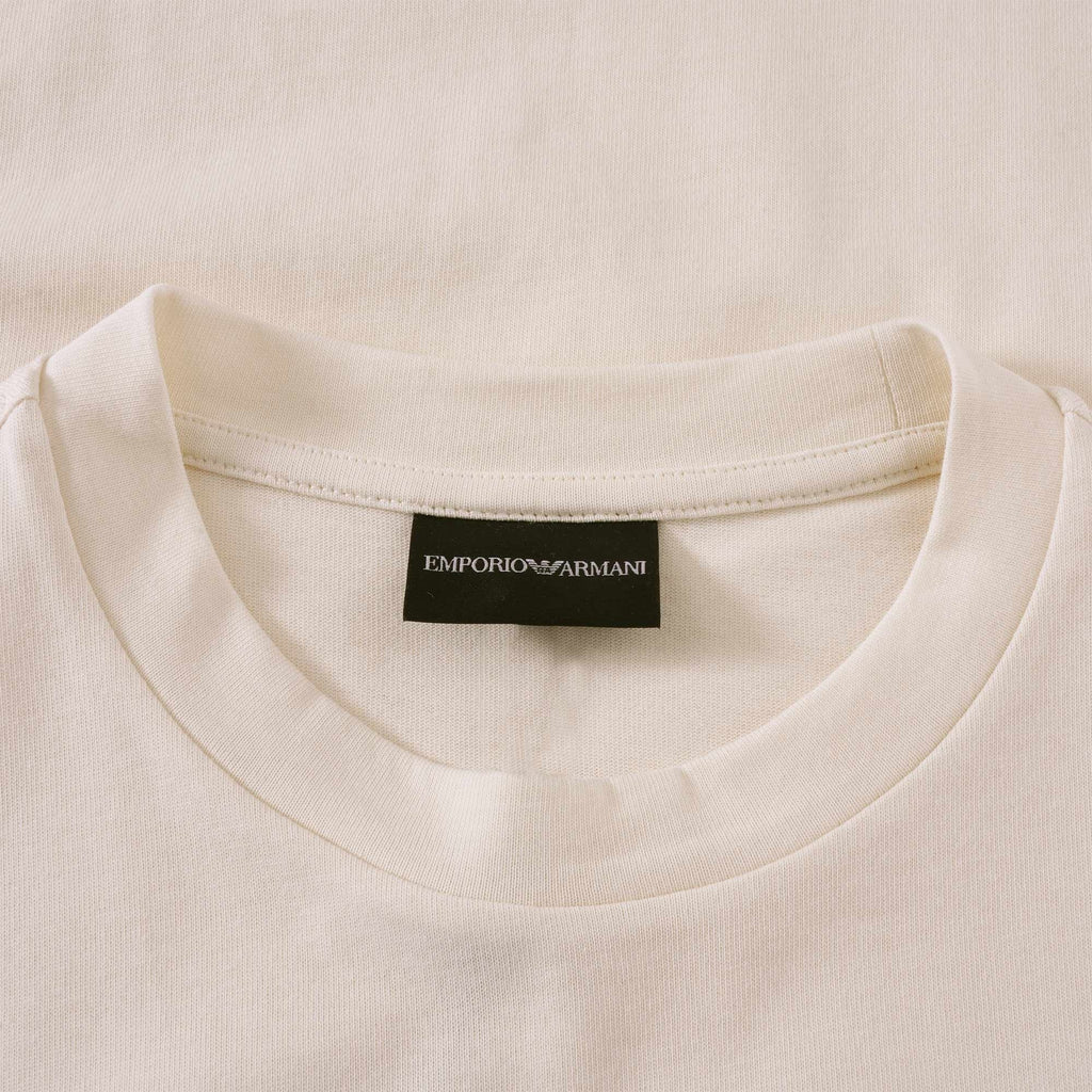 Emporio Armani Heavy Jersey T-Shirt - Vanilla